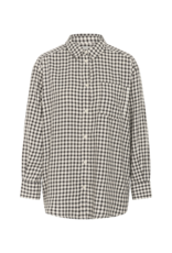 Part Two Samea Plaid Shirt in Dark Navy Mini Check by Part Two