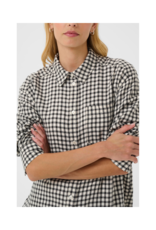 Part Two Samea Plaid Shirt in Dark Navy Mini Check by Part Two