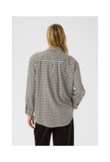 Part Two Samea Plaid Shirt in Dark Navy Mini Check by Part Two