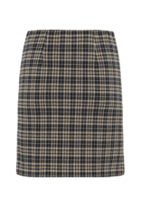 Part Two Corinne Skirt in Dark Navy Check by Part Two