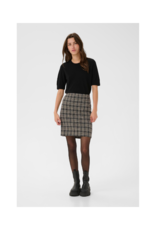 Part Two Corinne Skirt in Dark Navy Check by Part Two