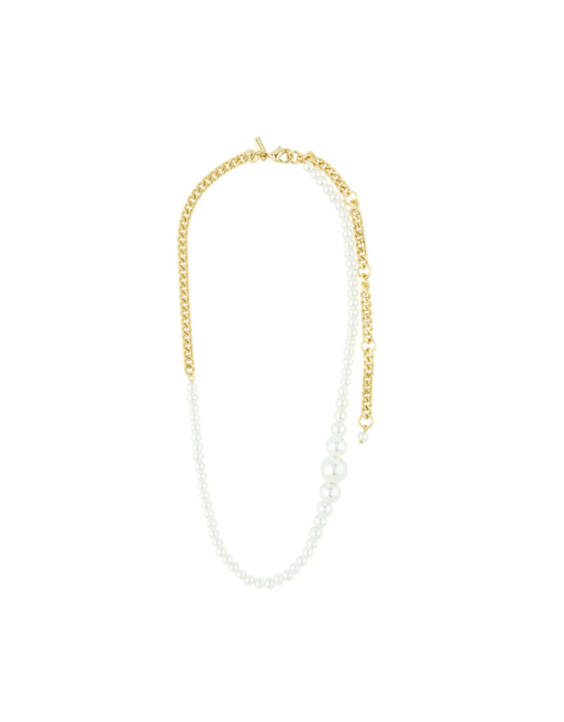 PILGRIM Relando Beaded Necklace in Gold by Pilgrim