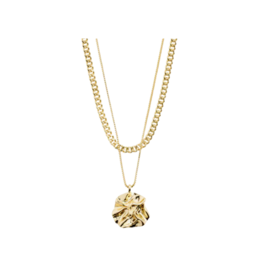 PILGRIM Pilgrim Willpower Curb & Coin Necklace 2in1 Gold