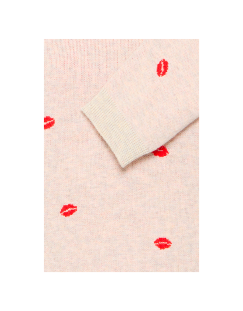 ICHI Brielle Longsleeve in Oatmeal Melange by ICHI