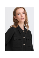 ICHI Ketty Button Down in Black by ICHI