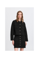 ICHI Ketty Button Down in Black by ICHI