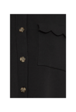 ICHI Ketty Button Down in Black by ICHI