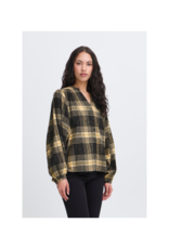 ICHI Esiva Plaid Shirt in Check Patt by ICHI