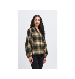 ICHI Esiva Plaid Shirt in Check Patt by ICHI