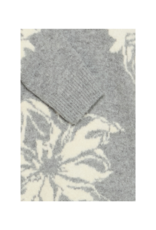 b.young Omea Flower Jumper in Mid Grey Melange by b.young