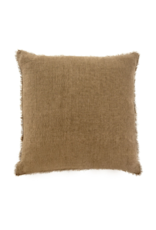 Indaba Trading Lina Linen Pillow in Hazelnut 20x20