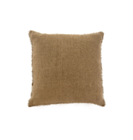 Indaba Trading Lina Linen Pillow in Hazelnut 20x20