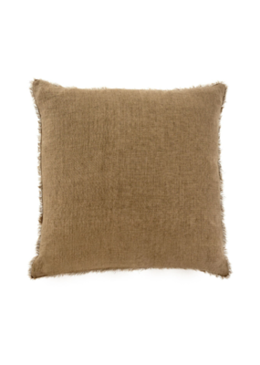 Indaba Trading Lina Linen Pillow in Hazelnut 20x20