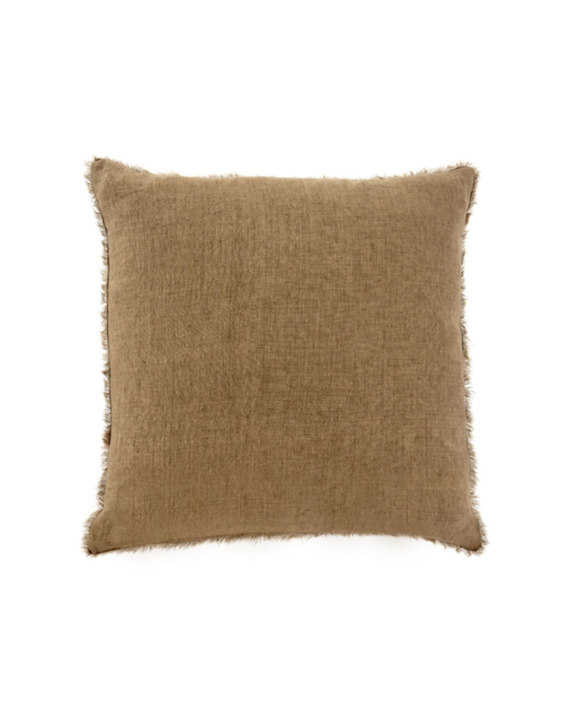 Indaba Trading Lina Linen Pillow in Hazelnut 20x20