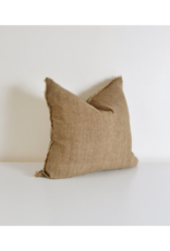 Indaba Trading Lina Linen Pillow in Hazelnut 20x20