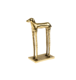 Indaba Trading Doggy Long Legs Statue in Gold