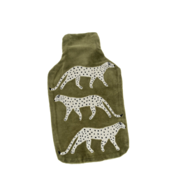Indaba Trading Leopard Velvet Hot Water Bottle
