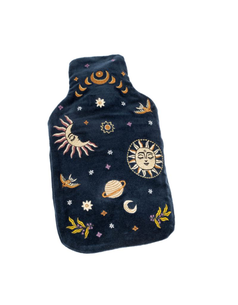 Indaba Trading Night Sky Velvet Hot Water Bottle