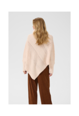 Cream Holiday Turtleneck Poncho in Oat Melange by Cream