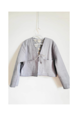 French Toast The Clara Jacket in Blue Grey Floral by French Toast