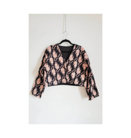 French Toast The Clara Jacket in Black Tiger by French Toast