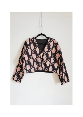 French Toast The Clara Jacket in Black Tiger by French Toast