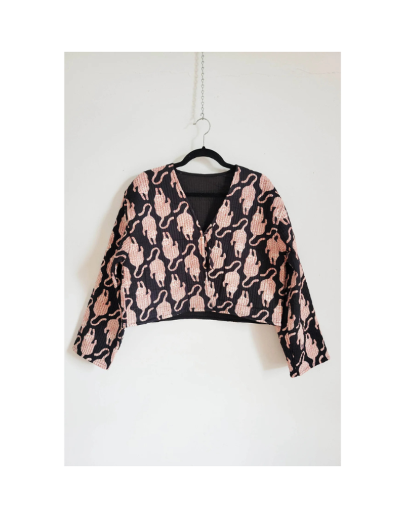 French Toast The Clara Jacket in Black Tiger by French Toast