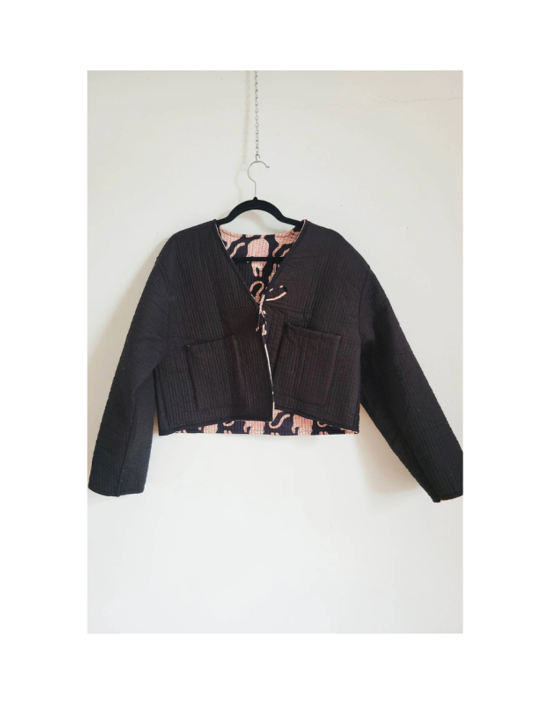 French Toast The Clara Jacket in Black Tiger by French Toast