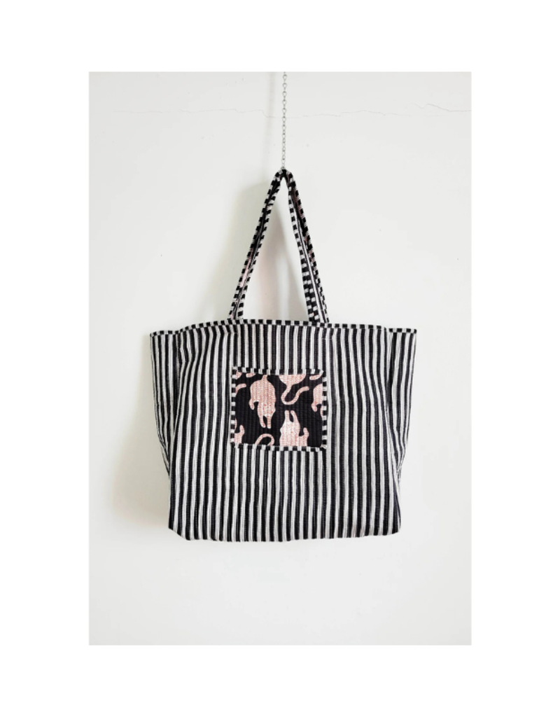 French Toast Weekend Tote in Black Tiger by French Toast