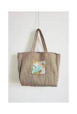 French Toast Weekend Tote in Blue Green Leopard by French Toast