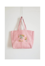 French Toast Weekend Tote in Light Pink Leopard by French Toast
