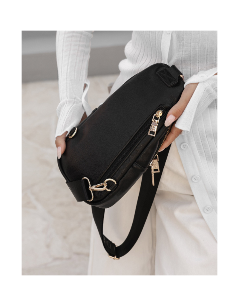 Louenhide Bella Sling Bag in Black by Louenhide