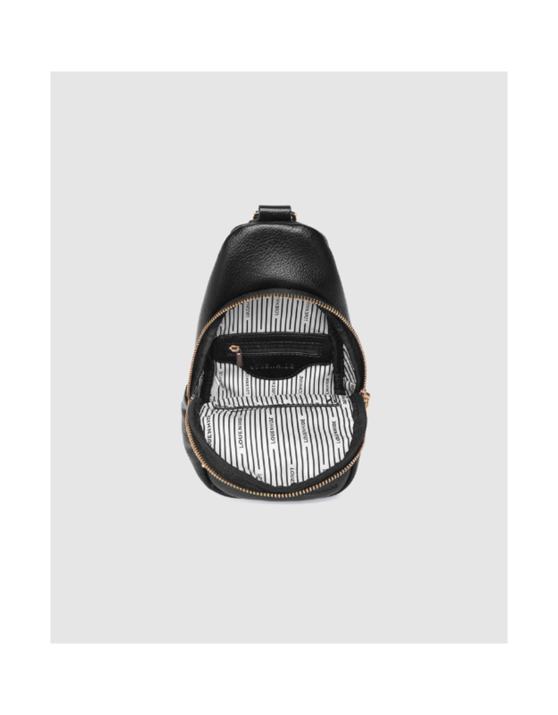 Louenhide Bella Sling Bag in Black by Louenhide