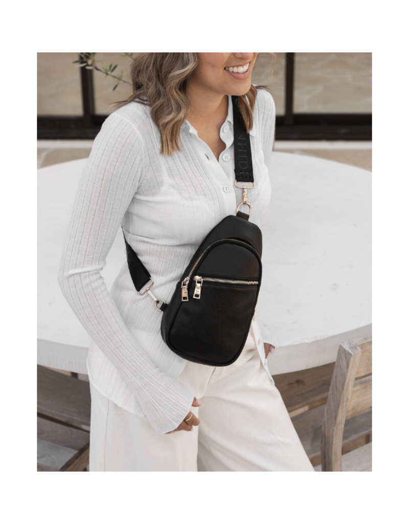 Louenhide Bella Sling Bag in Black by Louenhide