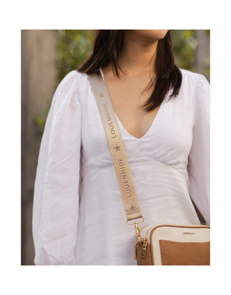 Louenhide Logo Guitar Strap in Natural by Louenhide