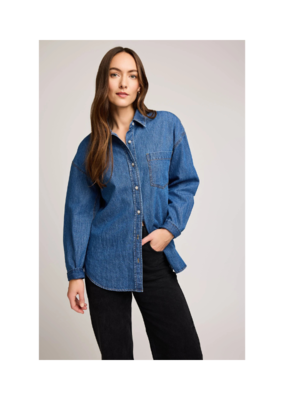 Gentle Fawn Whitney Denim Shirt in Medium Wash by Gentle Fawn