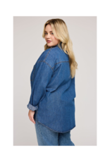Gentle Fawn Whitney Denim Shirt in Medium Wash by Gentle Fawn