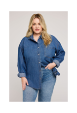 Gentle Fawn Whitney Denim Shirt in Medium Wash by Gentle Fawn