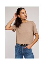 Gentle Fawn Jaxon Tee in Heather Khaki by Gentle Fawn