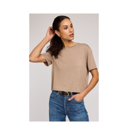 Gentle Fawn Jaxon Tee in Heather Khaki by Gentle Fawn