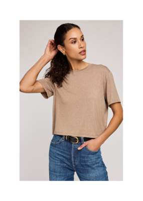 Gentle Fawn Jaxon Tee in Heather Khaki by Gentle Fawn