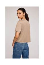 Gentle Fawn Jaxon Tee in Heather Khaki by Gentle Fawn