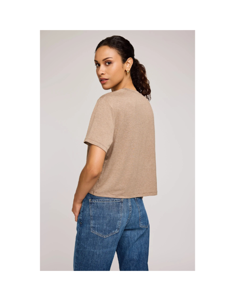 Gentle Fawn Jaxon Tee in Heather Khaki by Gentle Fawn