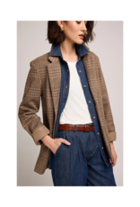 Gentle Fawn Sapphira Blazer Coat in Chocolate Clencheck by Gentle Fawn
