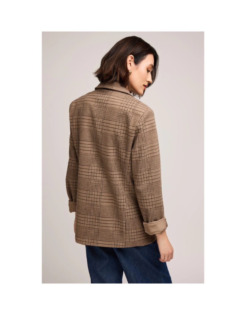 Gentle Fawn Sapphira Blazer Coat in Chocolate Clencheck by Gentle Fawn