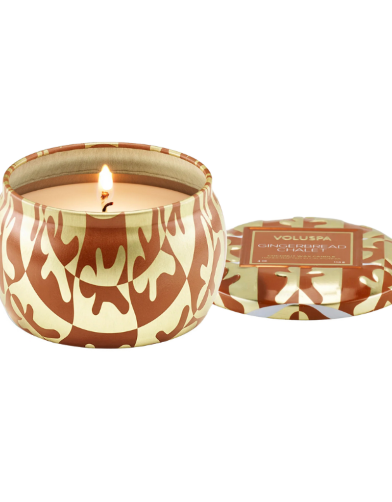 Voluspa Mini Tin Candle Gingerbread Chalet by Voluspa