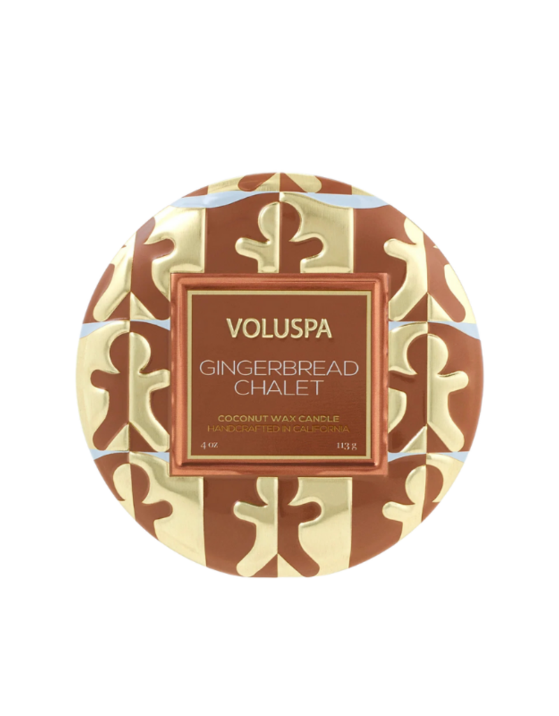 Voluspa Mini Tin Candle Gingerbread Chalet by Voluspa