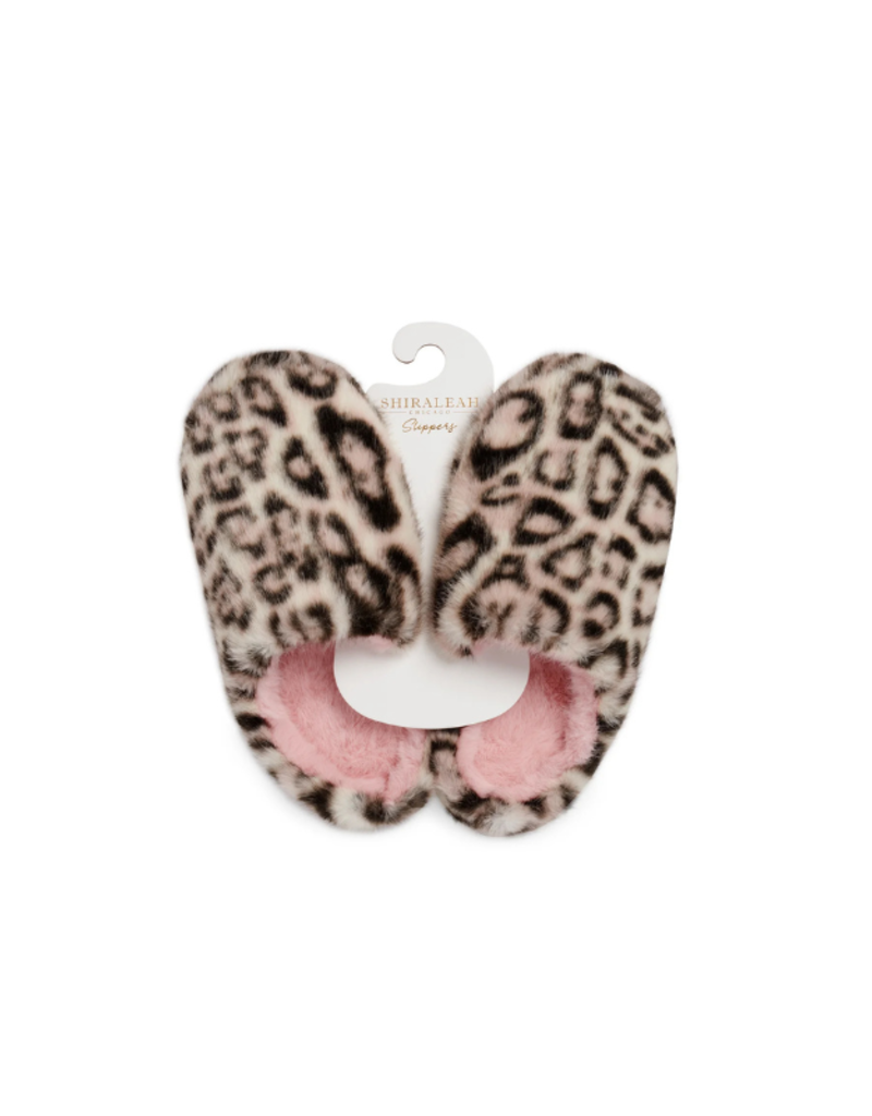 Shiraleah Rosette Leopard Slippers