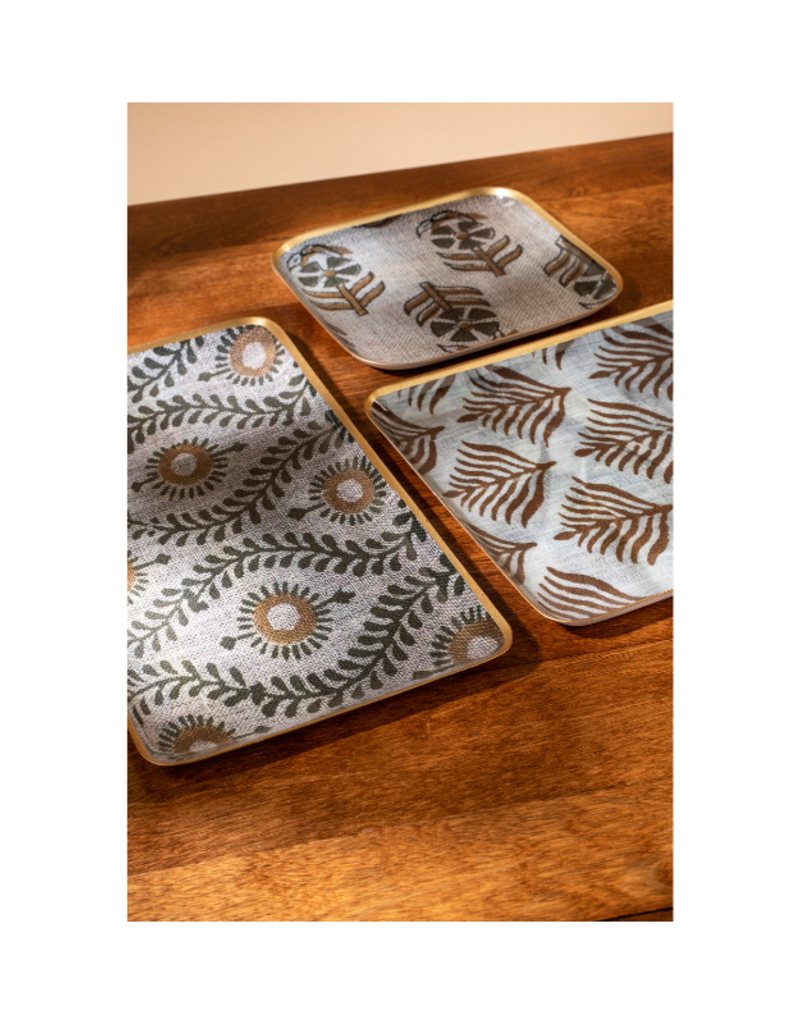 Indaba Trading Indira Enameled Rectanlge Tray Large