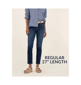 Kut from the Kloth Reese High Rise Fab Ab Ankle Straight Regular 27" in Enchantment by Kut from the Kloth